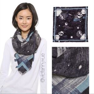 New Marc by Marc Jacobs wool graphic scarf